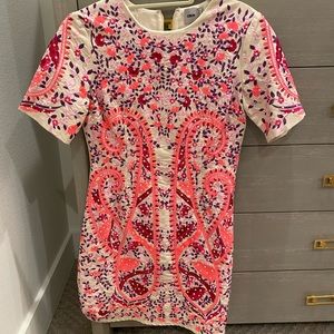 ASOS fun and festive embroidered mini dress, Size US4